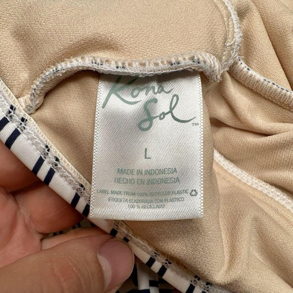 Kona Sol Women's Blue and White Swimsuit-one-piece - Picture 4 of 5